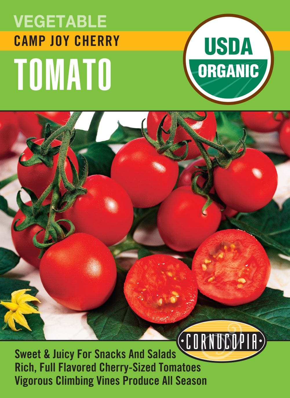 Organic Tomato Camp Joy - Cornucopia Seeds