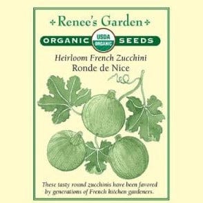 Zucchini Ronde de Nice - Renee's Garden Seeds
