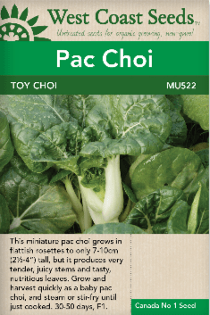 Pac Choi Toy Choi - West Coast Seeds