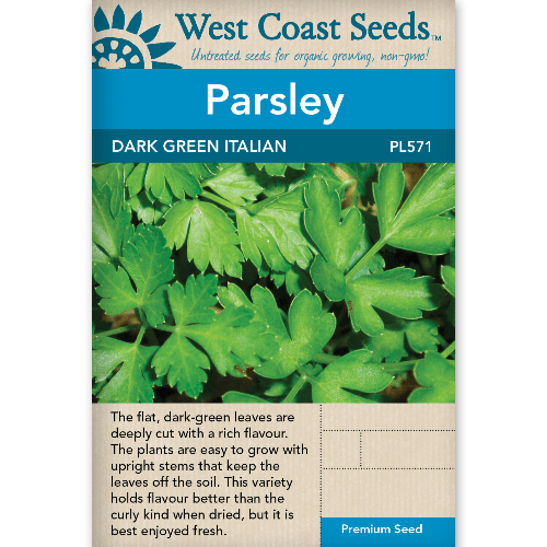 Parsley Dark Green Italian - West Coast Seeds