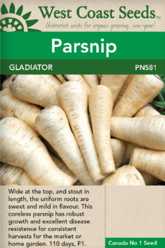 Parsnip Gladiator - West Coast Seeds