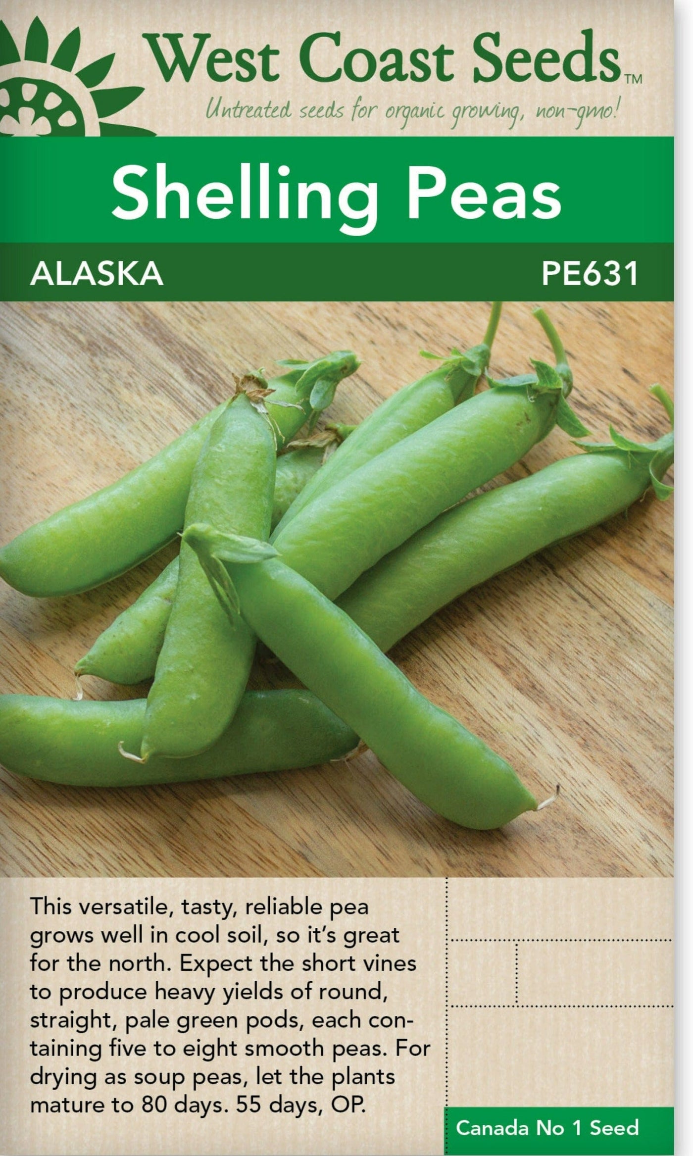 Pea Alaska Shelling - West Coast Seeds