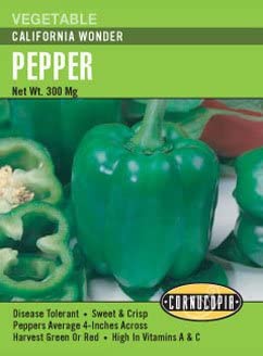 Pepper California Wonder - Cornucopia Seeds