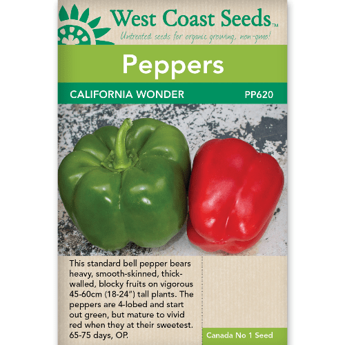 Peppers California Wonder - West Coast Seeds