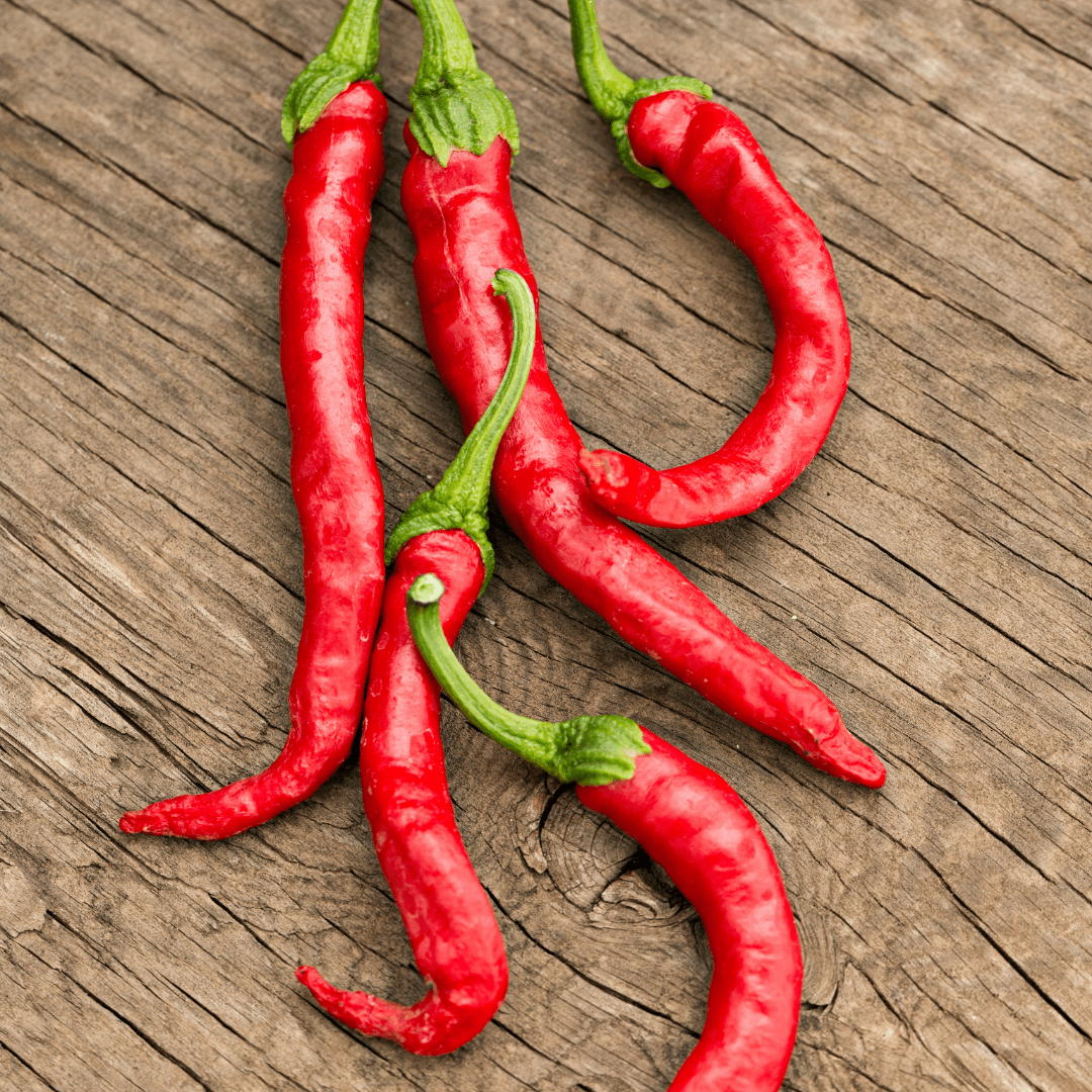 Pepper Long Red Cayenne Hot - Salt Spring Seeds