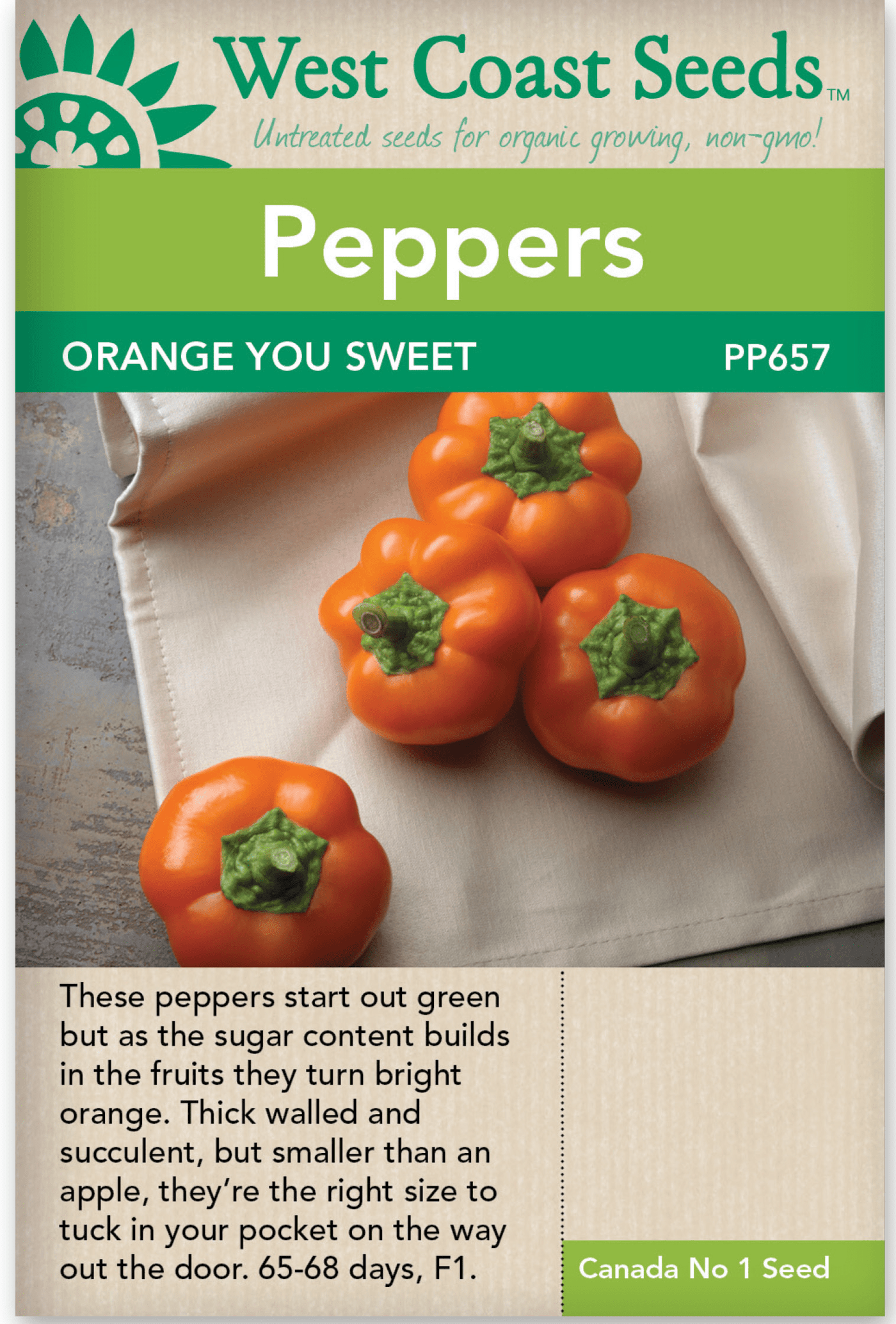 Pepper Orange You Sweet - West Coast Seeds