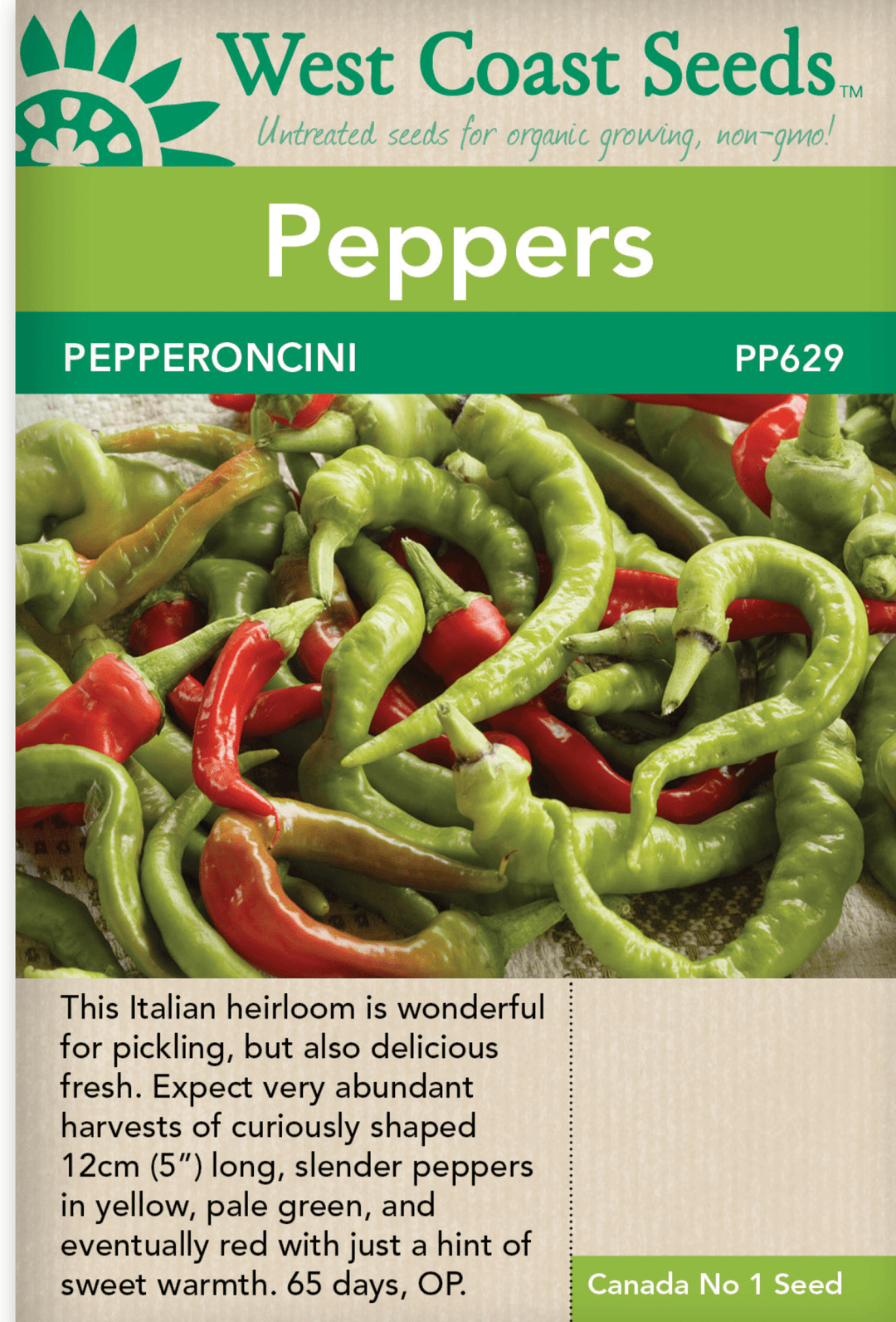 Pepper Pepperoncini - West Coast Seeds