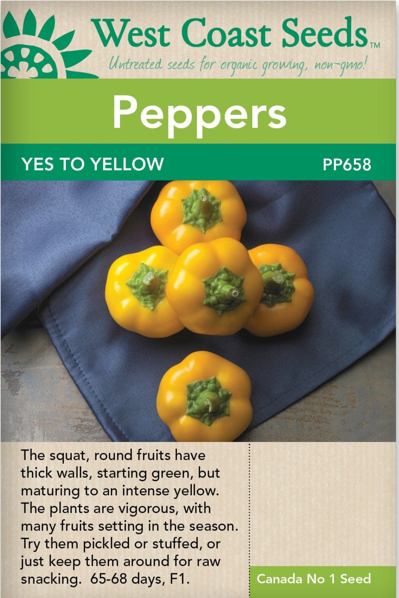 Pepper Yes to Yellow - West Coast Seeds