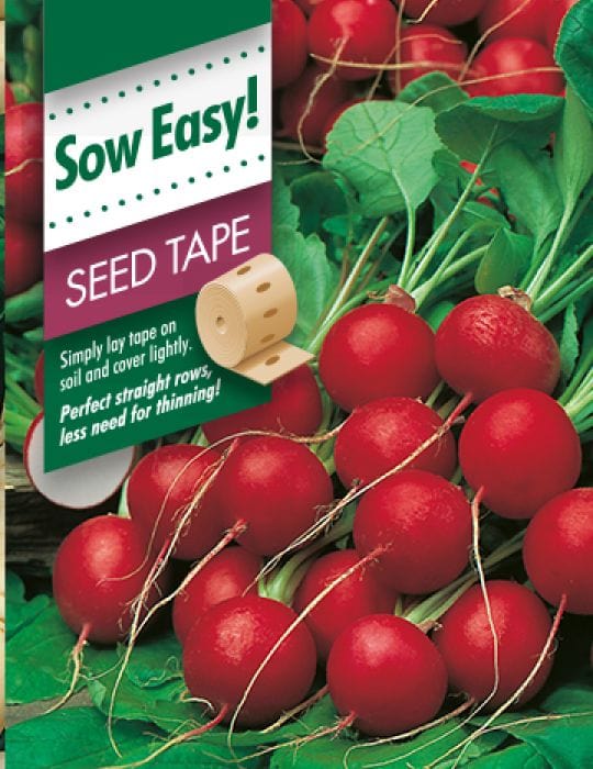 Radish Cherry Belle, Seed Tape - Mr. Fothergill's Seeds