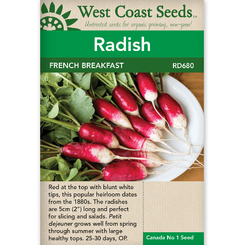 Radish French Breakfast - West Coast Seeds