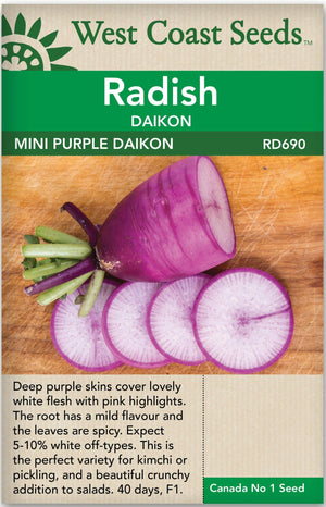 Radish Mini Purple - West Coast Seeds