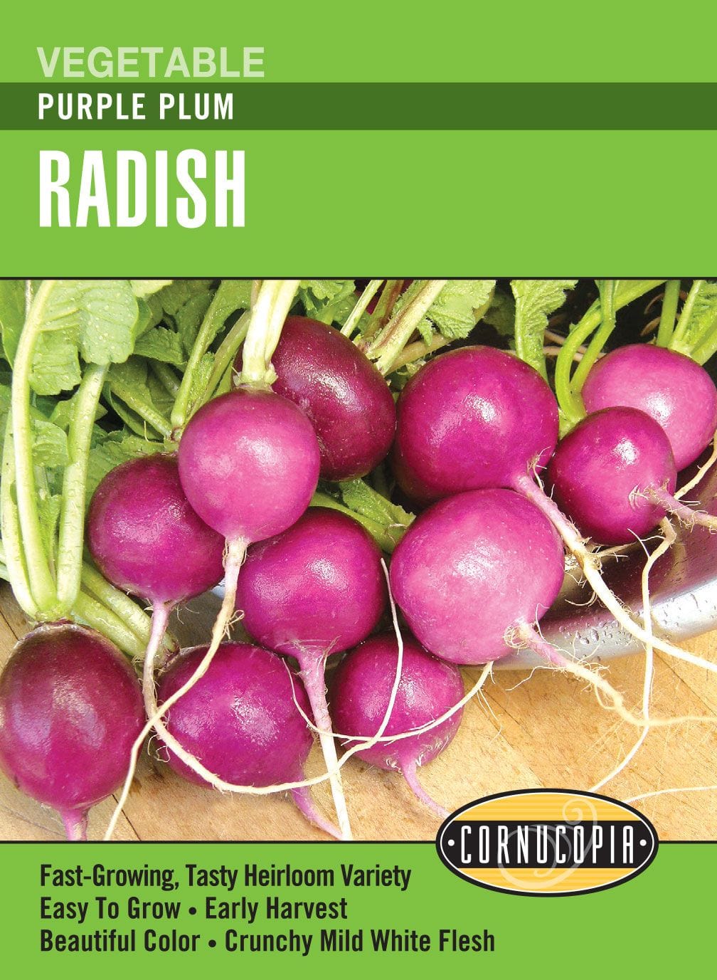 Radish Purple Plum - Cornucopia Seeds