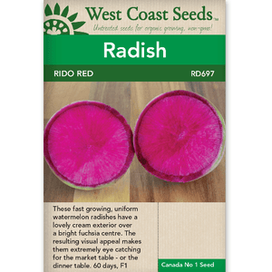 Radish Rido Red - West Coast Seeds