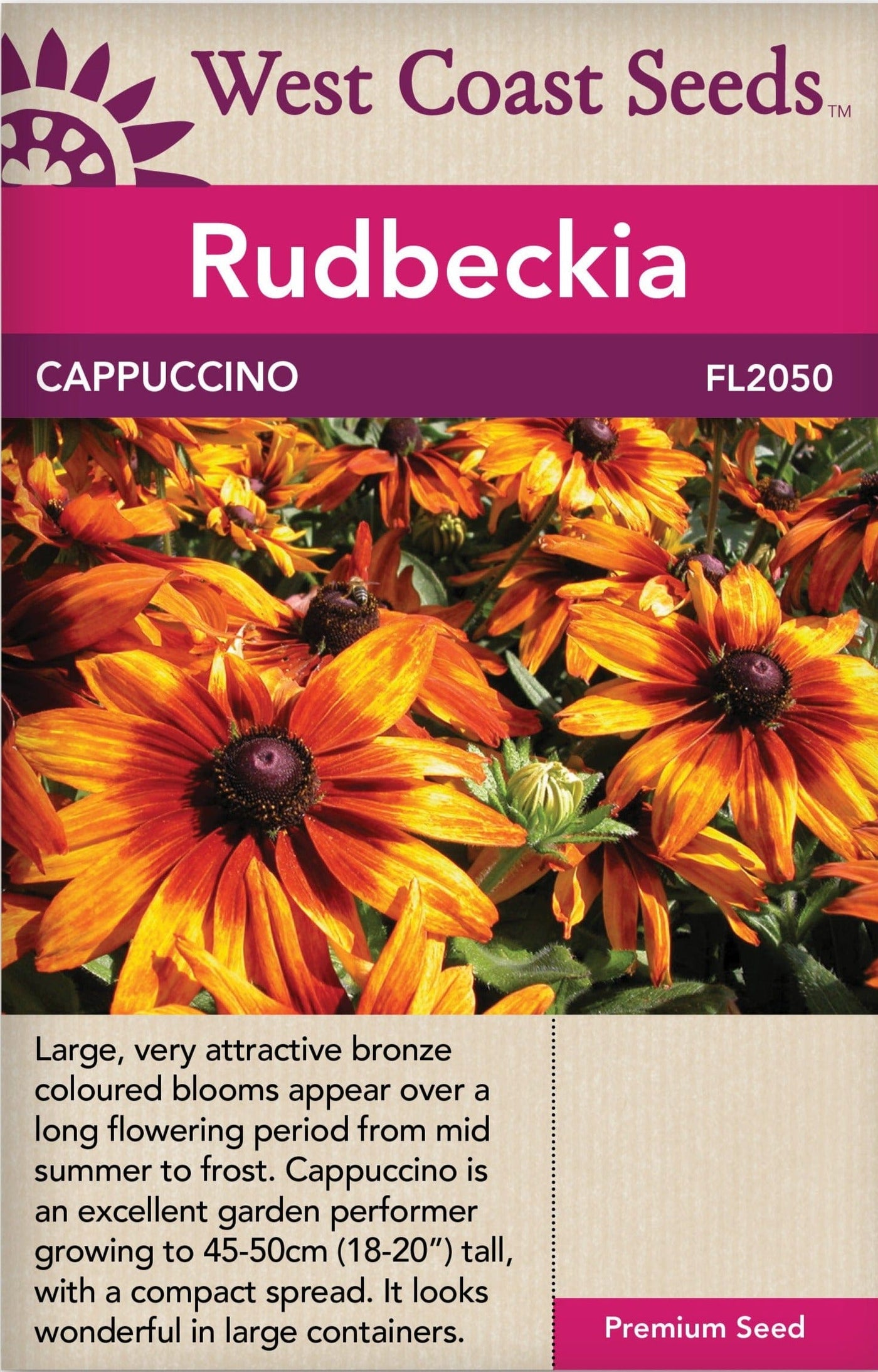 Rudbeckia Cappuccino - West Coast Seeds