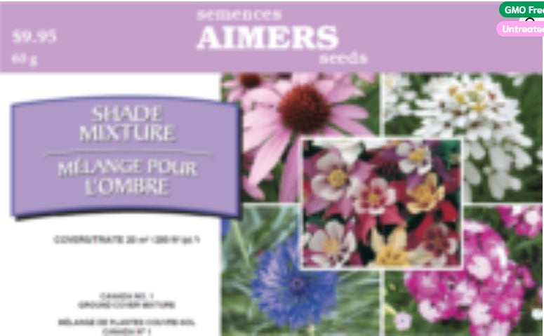 Wildflower Shade Mixture - Aimer's Organic Seeds