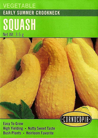 Squash Early Summer Crookneck - Cornucopia Seeds