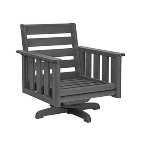 Stratford Swivel Arm Chair Frame - DSF264 Slate Grey-18