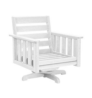 Stratford Swivel Arm Chair Frame - DSF264 White-02