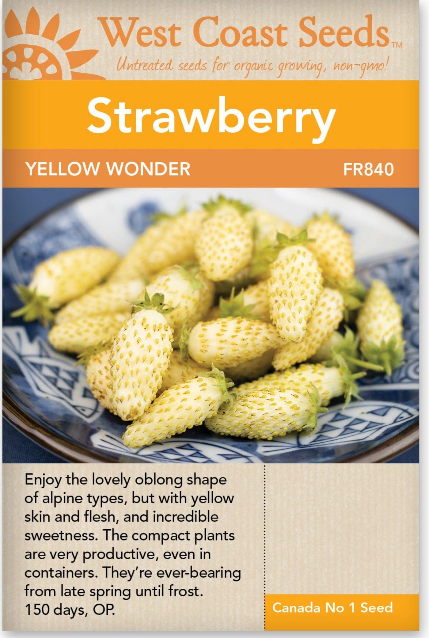 Strawberry Yellow Wonder - West Coast Seeds