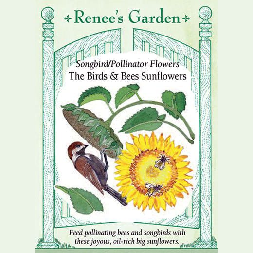 Sunflower Birds & Bees - Renee's Garden