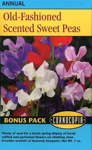 Sweet Pea Old Fashioned BONUS PACK- Cornucopia Seeds