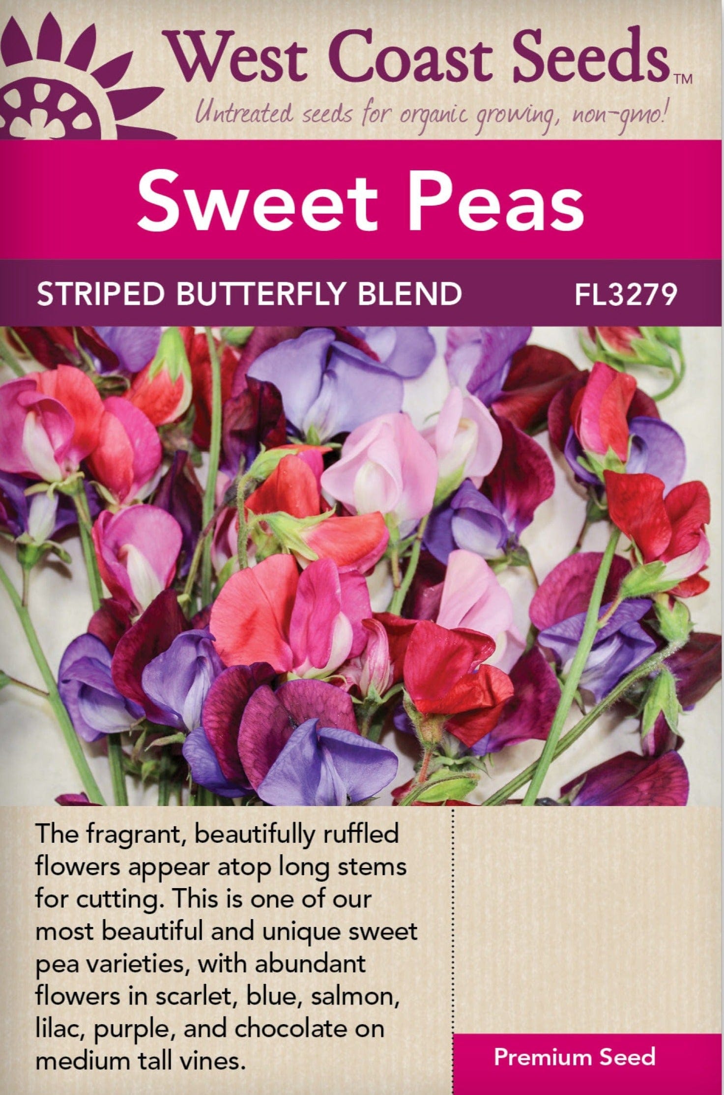 Sweet Peas Butterfly Blend - West Coast Seeds