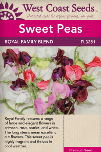 Sweet Peas Royal Family Blend - West Coast Seeds