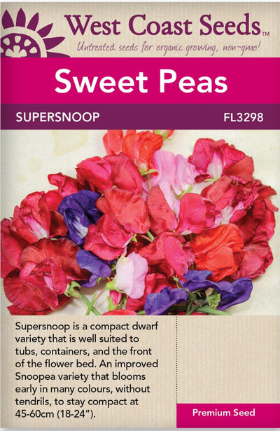 Sweet Peas Supersnoop Mix - West Coast Seeds