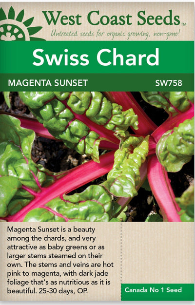 Swiss Card Magenta Sunset - West Coast Seeds