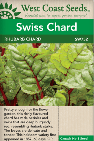 Swiss Chard Rhubarb - West Coast Seeds