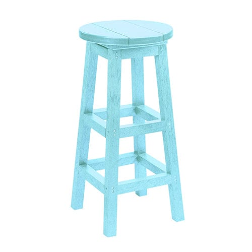 C23 SWIVEL BAR STOOL AQUA 11 CR PLASTICS