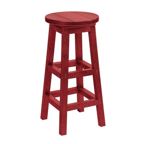 C23 SWIVEL BAR STOOL BURGUNDY 05