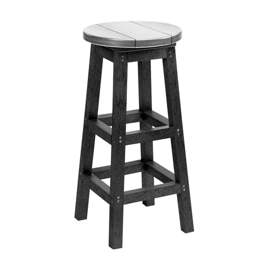 Swivel Bar Stool - C23 LIGHT GREY / SLATE GREY