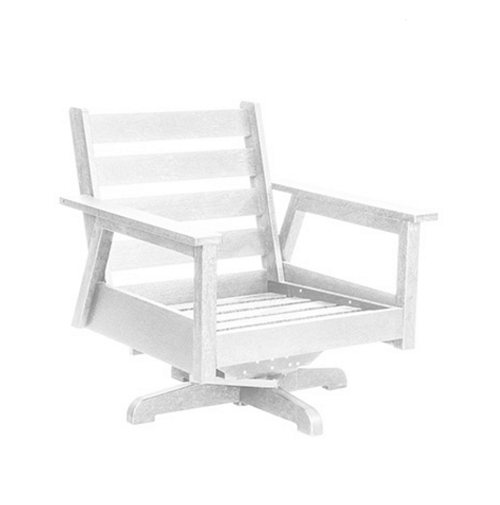 Tofino Swivel Armchair - DSF284 White-02