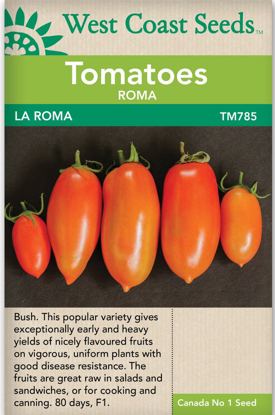 Tomato La Roma Roma - West Coast Seeds Ltd