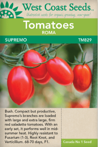 Tomato Roma Supremo - West Coast Seeds