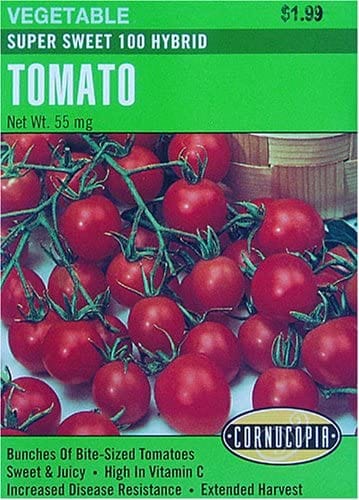 Tomato Super Sweet 100 Hybrid - Cornucopia Seeds