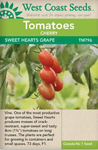 Tomato Sweet Hearts Grape - West Coast Seeds