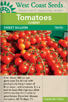 Tomato Sweet Million - West Coast Seeds