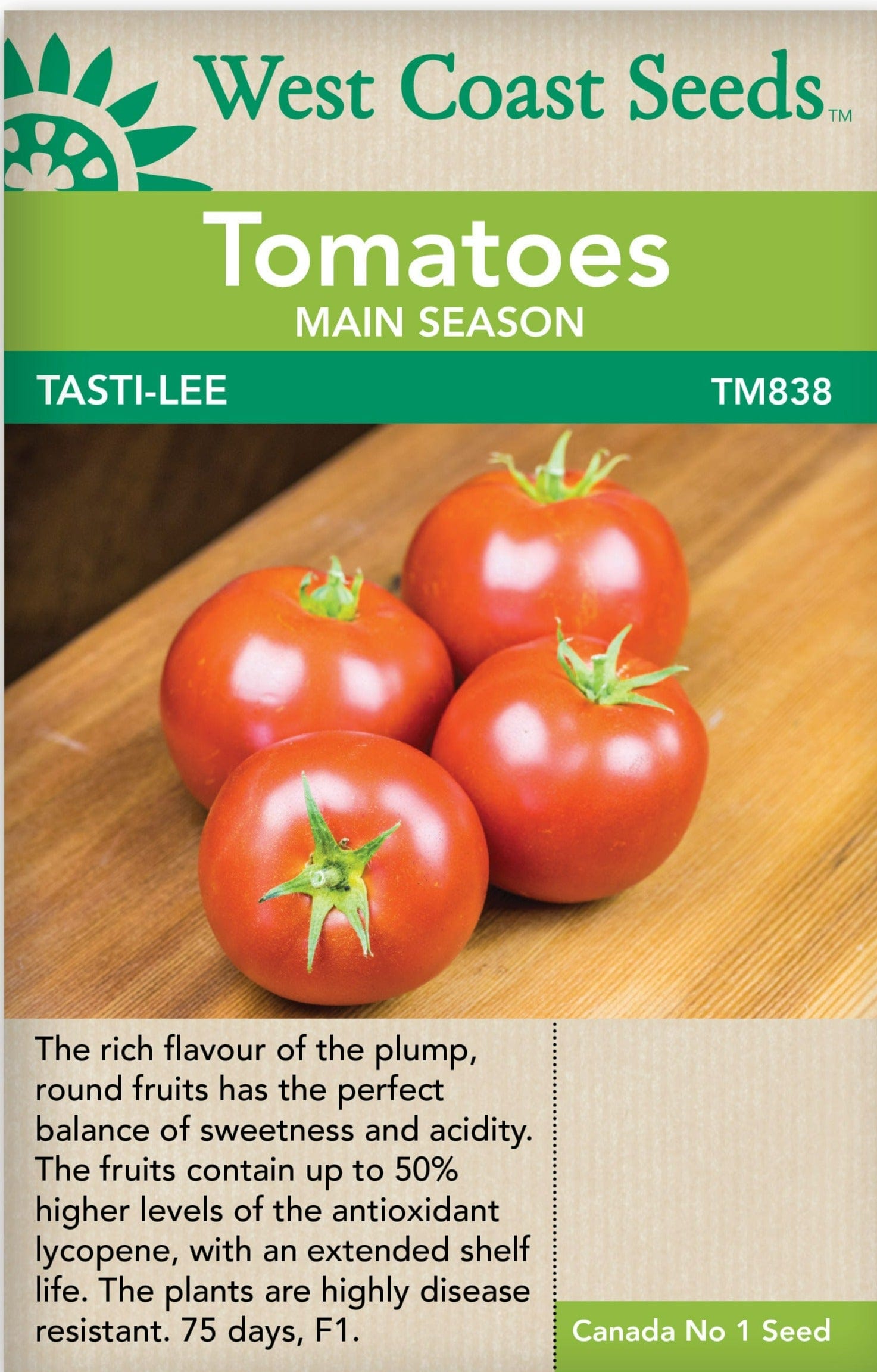 Tomato Tasti-Lee - West Coast Seeds – Wildwood Outdoor Living