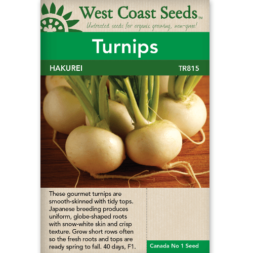 Turnips Hakurei - West Coast Seeds
