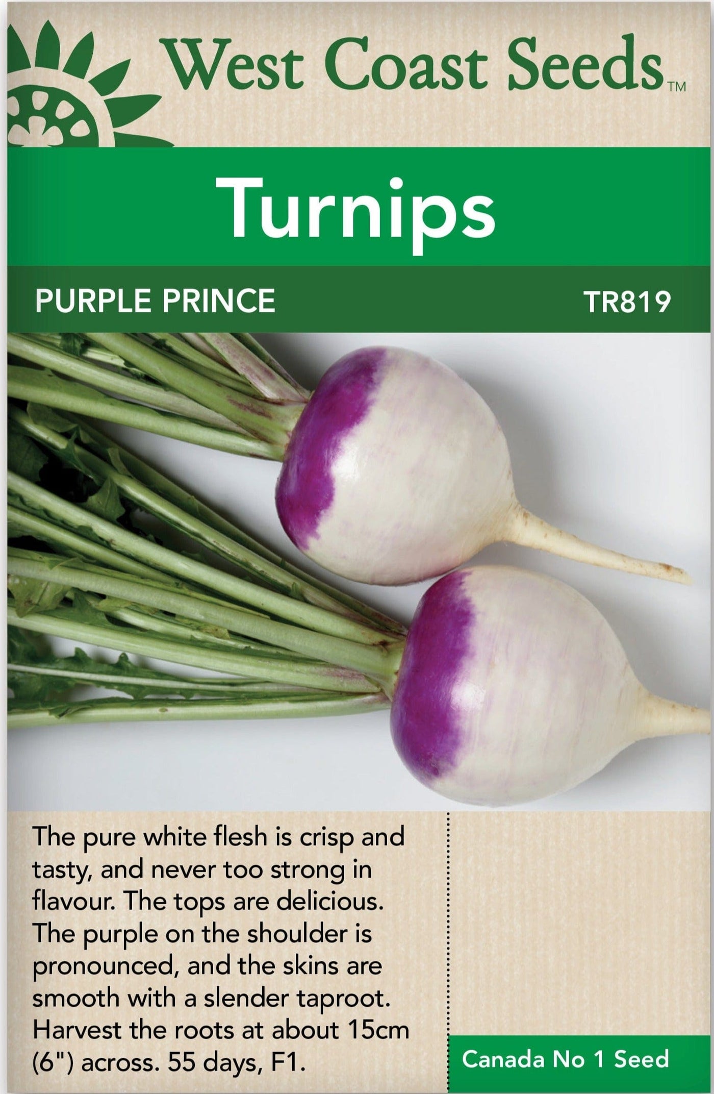Turnips Purple Prince - West Coast Seeds