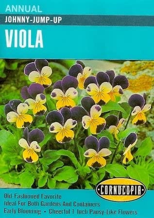 Viola Johnny Jump-Up - Cornucopia Seeds Cornucopia Seeds