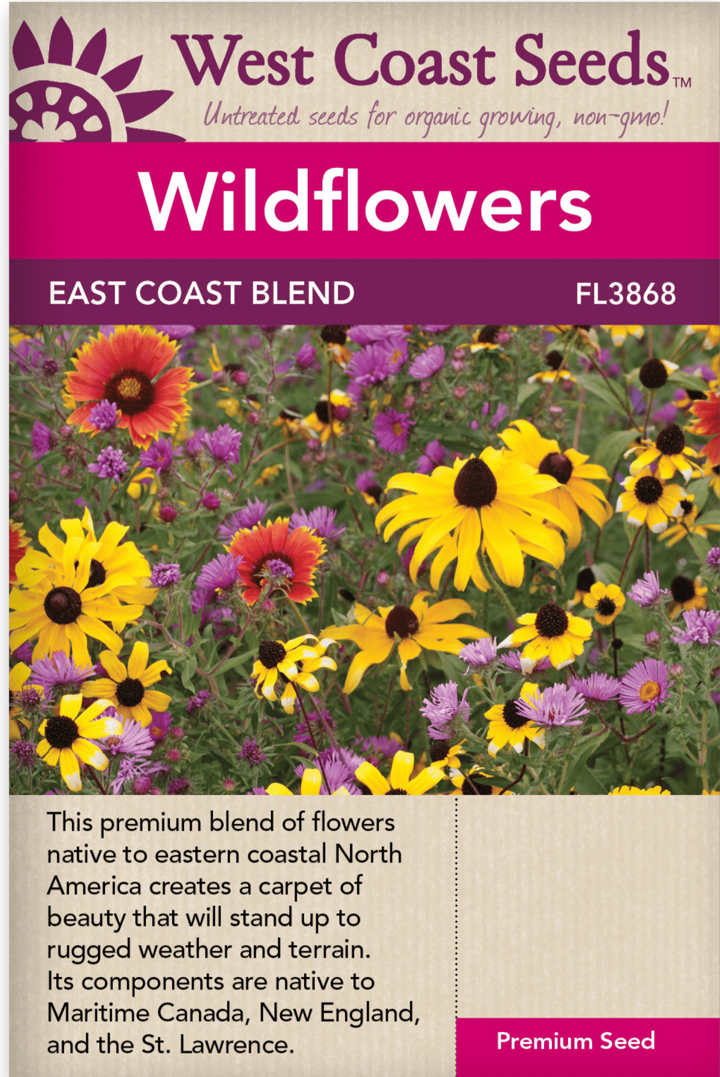 Wildflowers East Coast Blend - West Coast Seeds