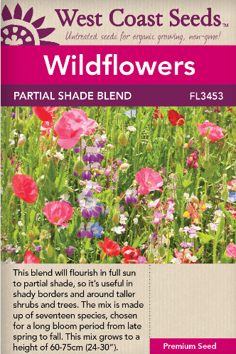 Wildflowers Partial Shade - West Coast Seeds