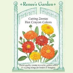 Zinnias Hot Crayon Mix - Renee's Garden Seeds
